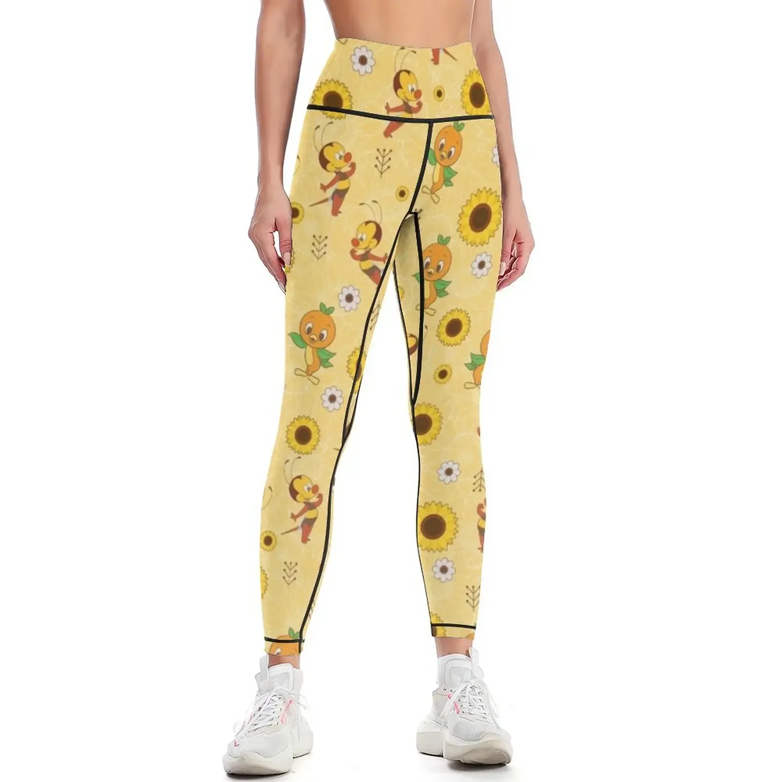 

Spike The Bee and Orange Bird Leggings for girls Women's tights sports woman gym gym's clothing Womens Leggings