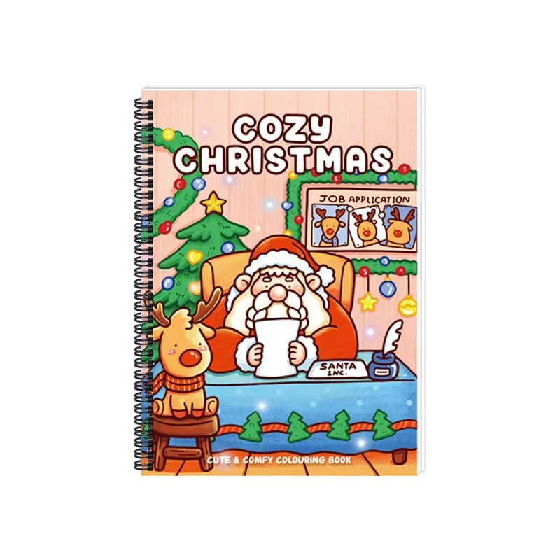 Libro para colorear navideño, libro para colorear bonito y bonito para adultos y adolescentes con adorables creaturas espeluznantes para regalos de Halloween