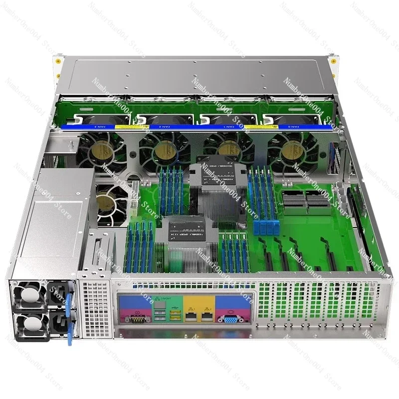 Suitable for 2U Standard Rack Mounted Server Chassis Ultramicro Standard, with 4 8038 Hot Swappable System Cooling Fan Modules