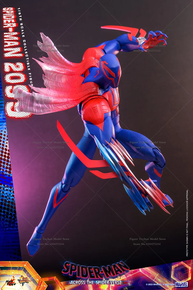 HOTTOYS HT MMS711 1/6 Spider-Man 2099 Action Figure Across the Spider-Verse Movie Super Hero Anime Delicate 12