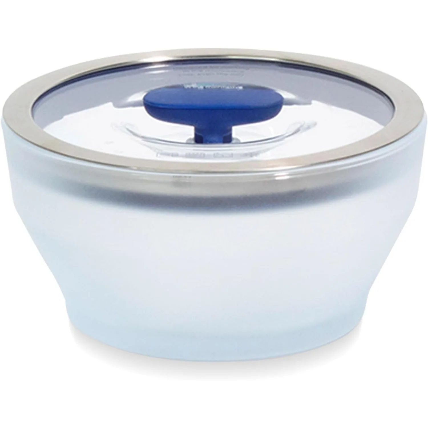 

Plastic free microwave tableware, 2-piece medium depth storage container with lid, 6.3 inches x 3.4 inches, blueberry color