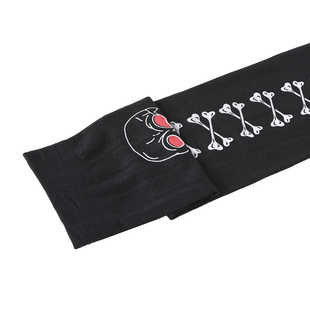 ゴシックスカルボーンコスプレストッキングハロウィンパーティー膝上靴下女性パンクニーハイストッキングメイクボールコスチュームアクセサリー