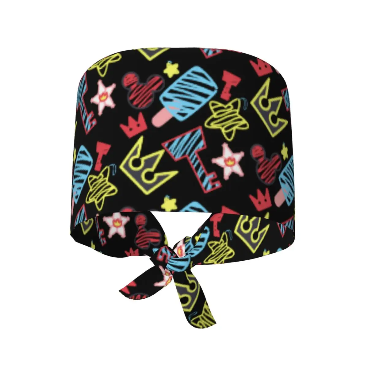 

Custom Anime Game Kingdom Hearts Working Cap Surgical Hats Women Men Operating Room Cap Nursing Cap Lab Works Hat