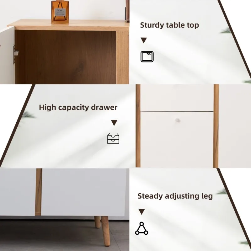 Белый туалетный столик для ванной комнаты с раковиной, современный отдельно стоящий шкаф для ванной комнаты с ящиками для хранения и дверцами для домашнего декора ванной комнаты