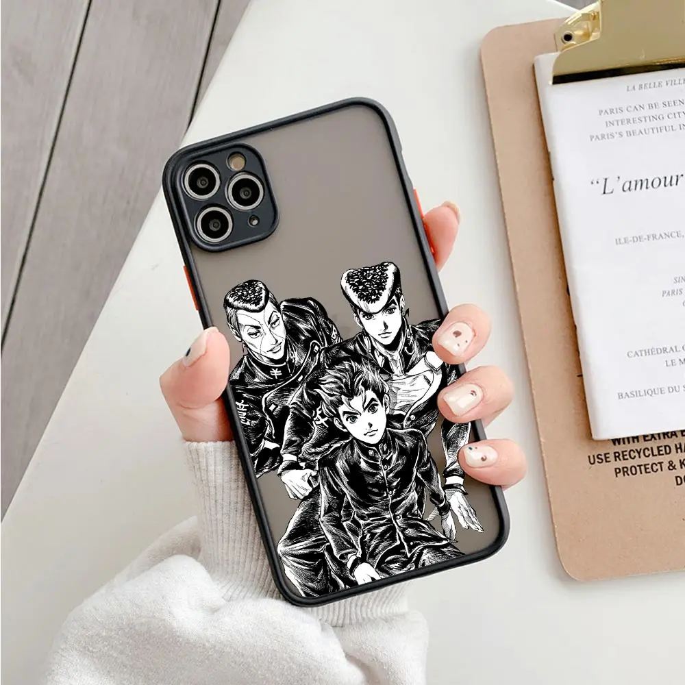 JoJo's Bizarre Adventure Coque iPhone14 Case For iPhone 15 11 13 14 12 Pro Max Mini X XS SE 7 8 Plus Matte Cover JoJo Kujo Anime JoJo's Bizarre Adventure Coque iPhone14 Case For iPhone 15 11 13 14 12 Pro Max Mini X XS SE 7 8 Plus Matte Cover JoJo Kujo Anime
