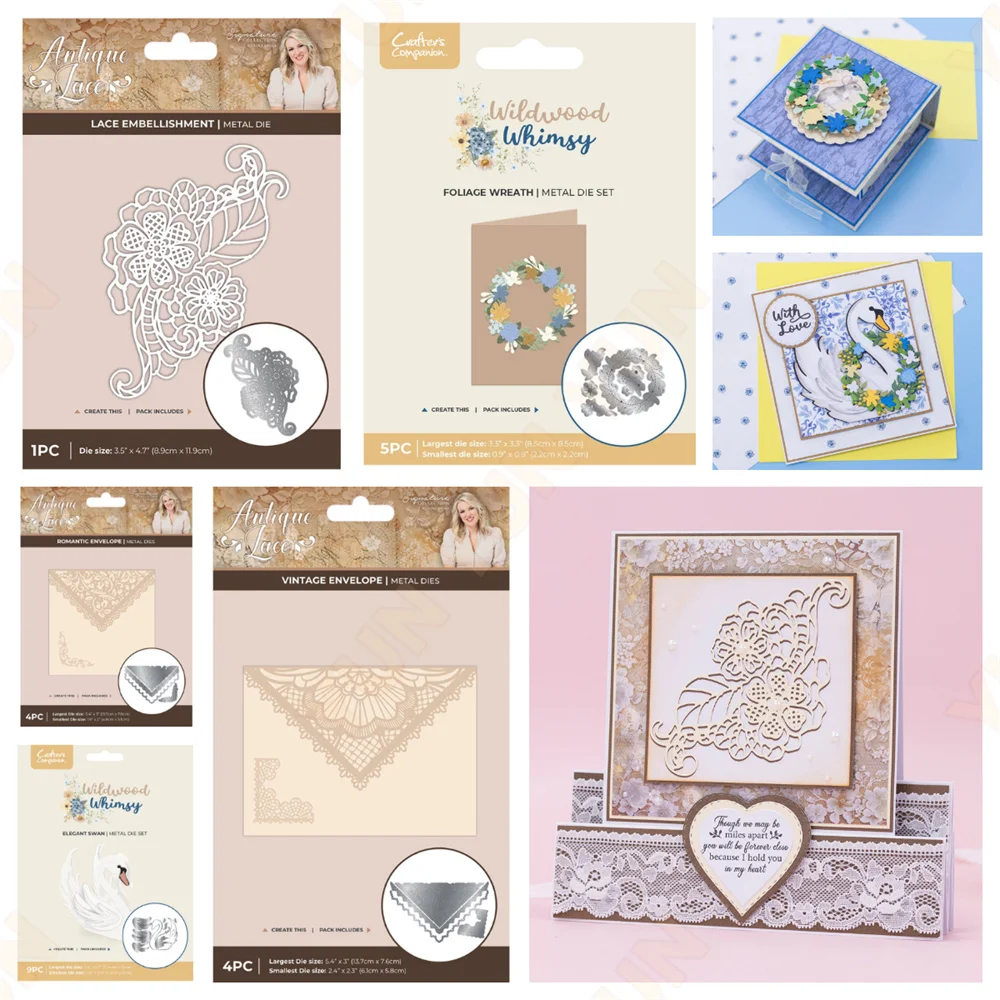 

Antique Lace Vintage Envelope Metal Die Set Metal Cutting Dies DIY Scrapbooking Card Album Decoration Handmade 2026 New Die Cut