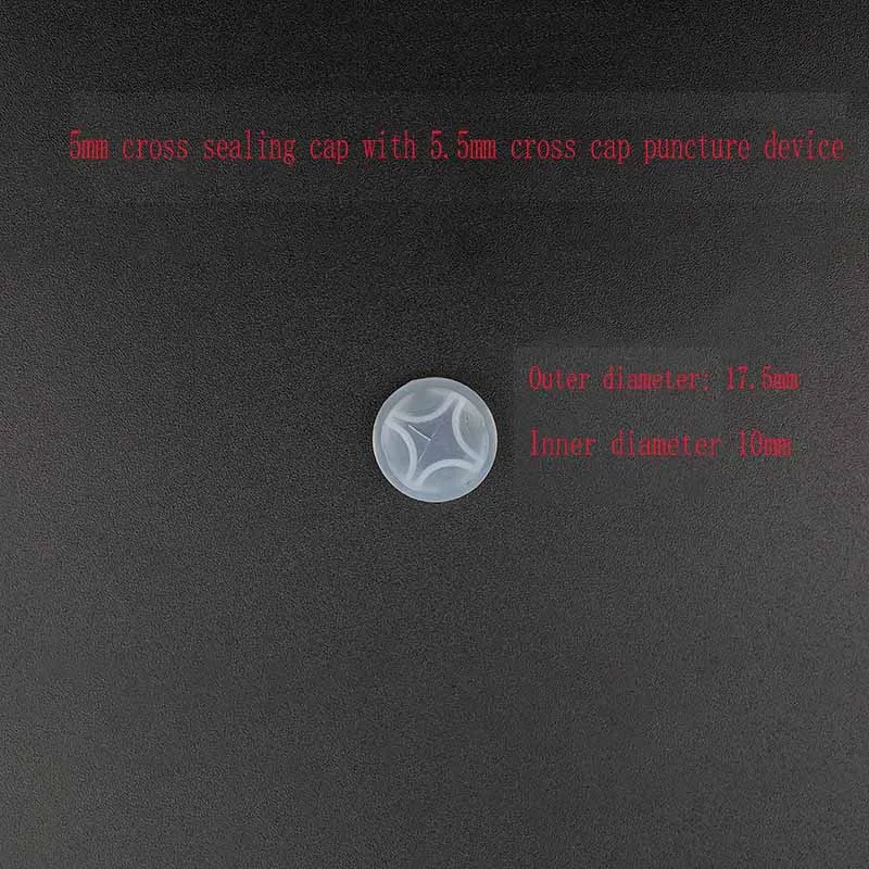 The inner sealing cap of the laparoscopic puncture device is made of silicone material for 5mm, 10mm, 15mm, and 18mm puncture de