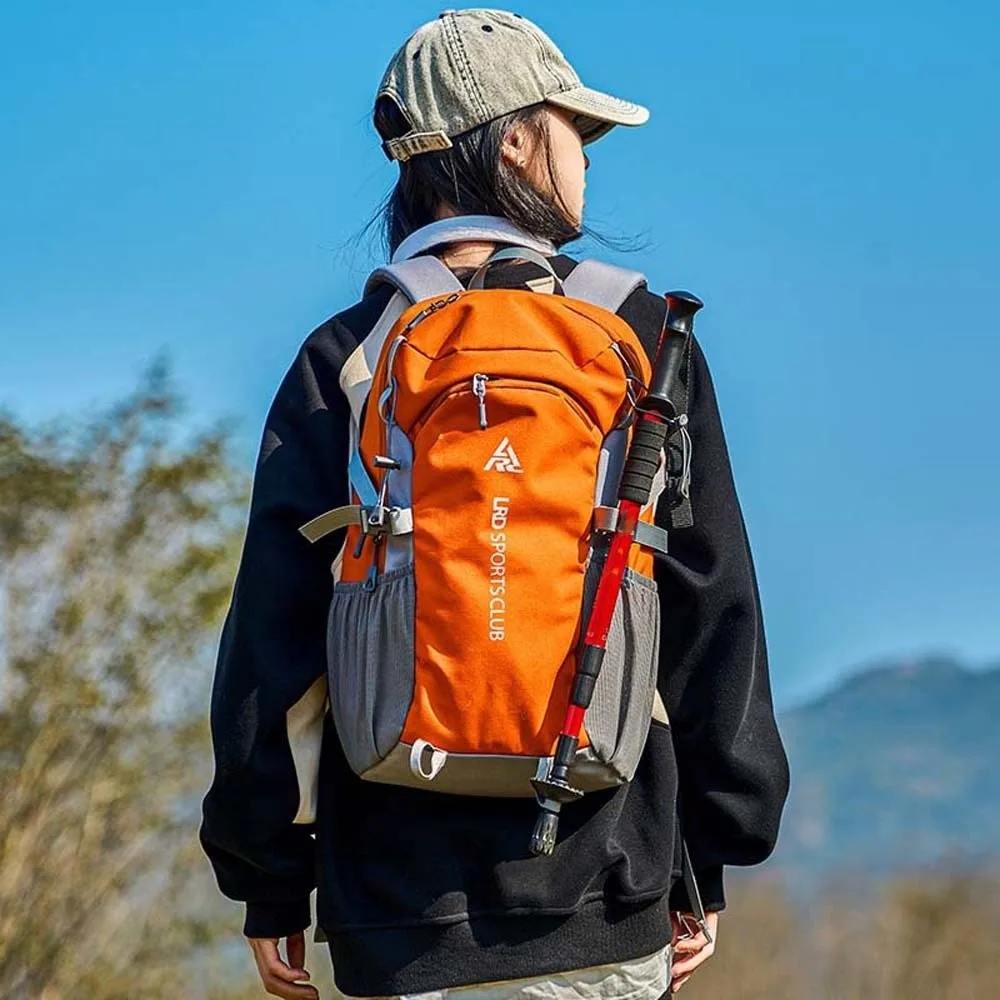 

Portable Nylon Sport Backpack Large Capacity Waterproof Outdoor Rucksack Fixed Webbing Polyester Mountaineering Bag School