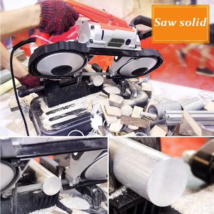 Portable Band Saw with Upgraded Removable Alloy Steel Base,with .025-by-44-7/8-Inch 14 TPI Saw Blade and Led Spotlight