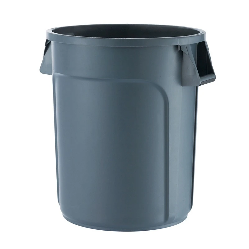 Large Capacity 121L Plastic Round Storage Bucket Thickened with Lid Property Kitchen Food Waste Trash Can 75 Liters