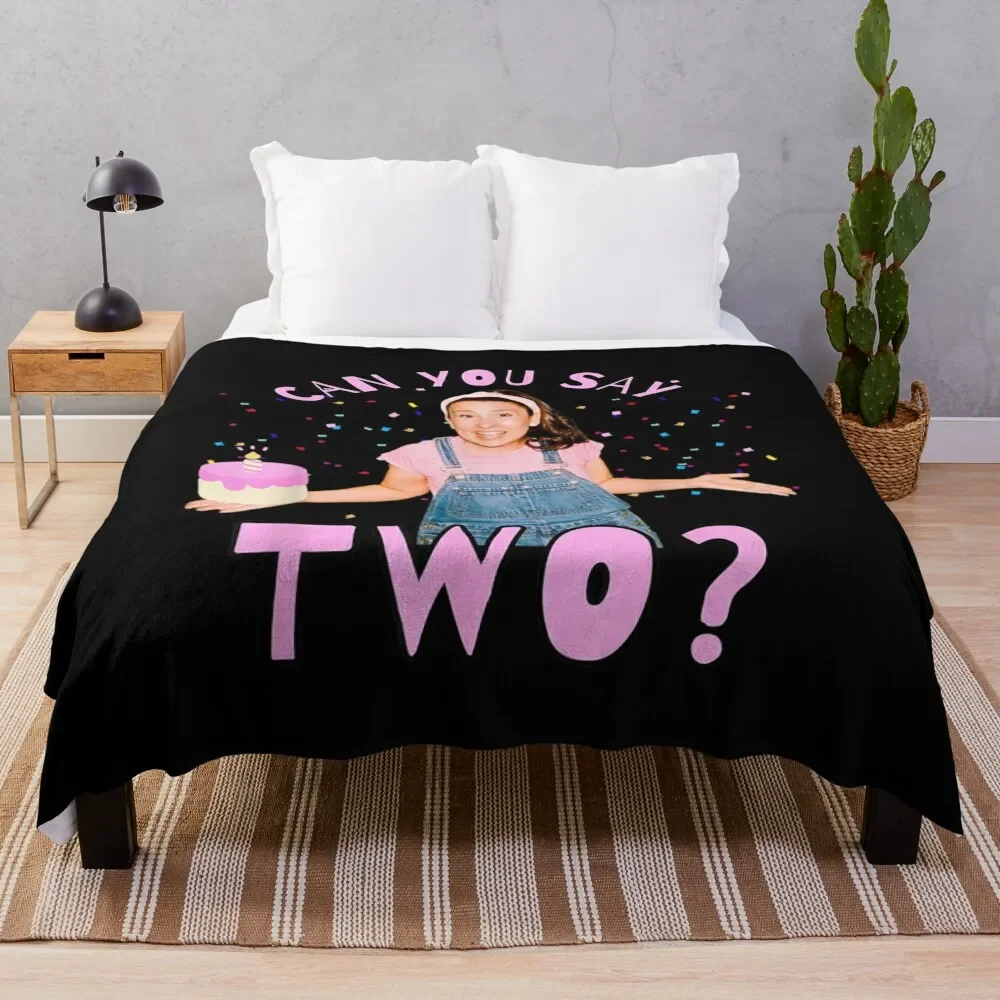 

Ms.Rachel Can you Say Two Ms Rachel Birthday Throw Blanket Dorm Room Essentials valentine gift ideas Blankets