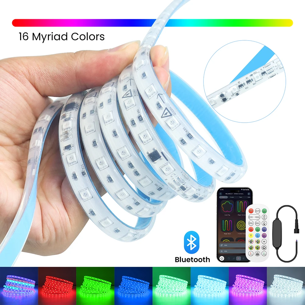 

220V 110V WS2811 RGB LED Strip Rope Light Tape Waterproof 5m 10m 20m 30m 0.5m 3535 60 LEDs Flexible Ribbon Lamp Home Decoration