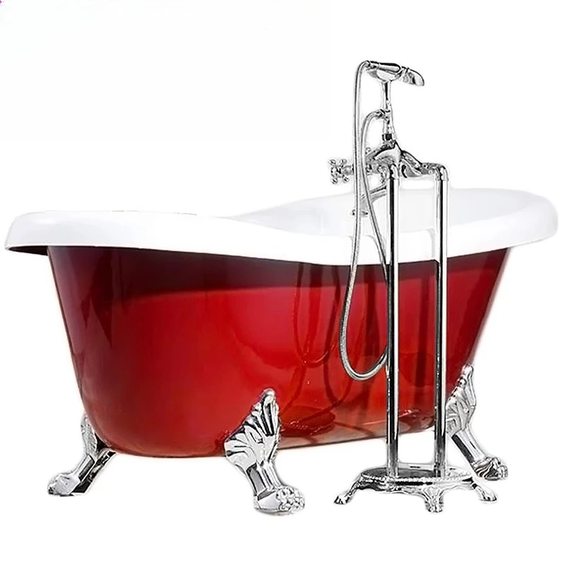 Acrylic Freestanding Small Bathtub, Double-layer Thermal Insulation European Princess Bathtub 1.2/1 4/1.5/1.6/1 Meters