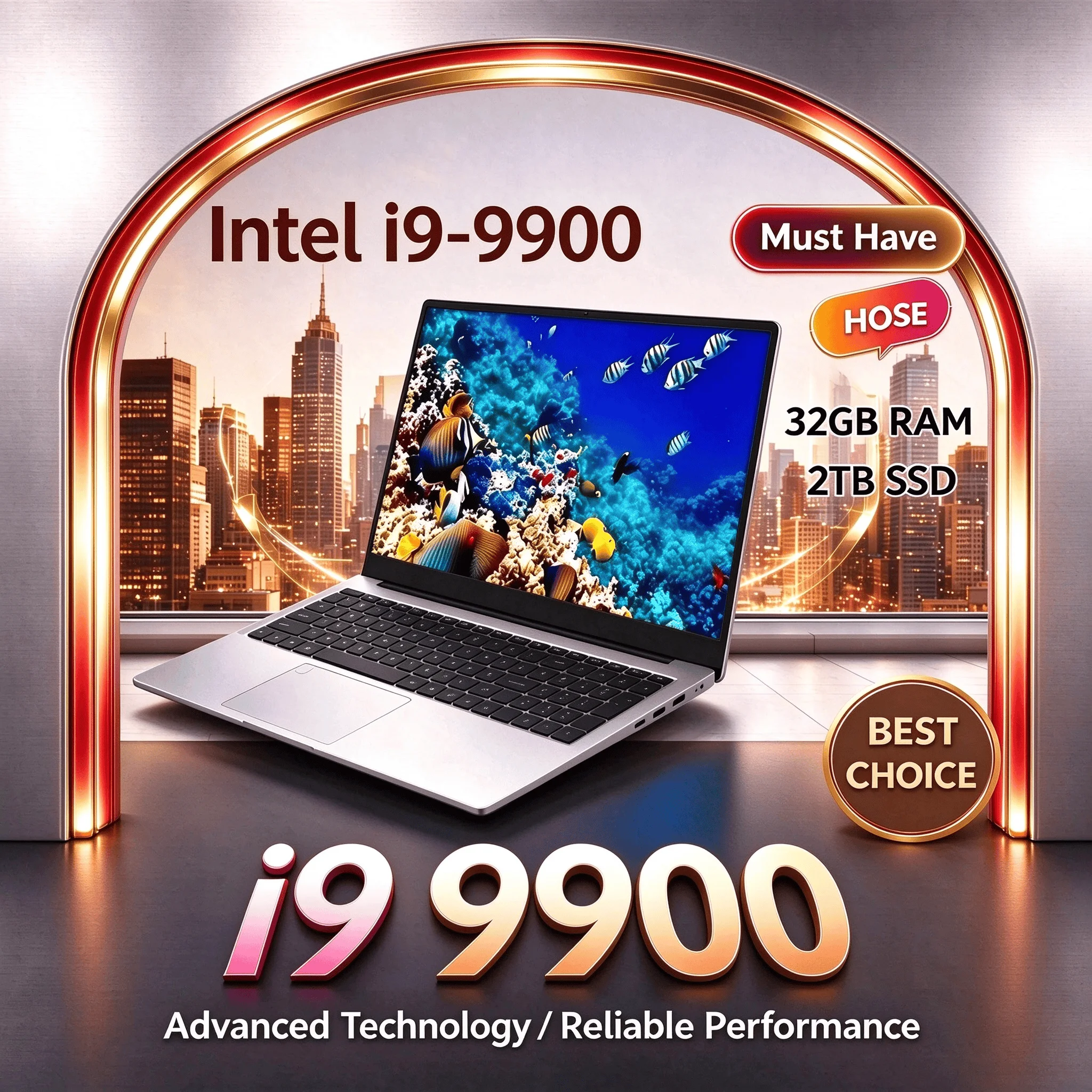 Portátil Gaming 17.3 Intel i9 32GB 2TB