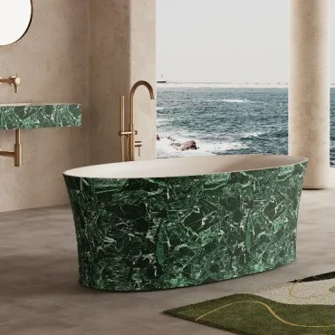 Bathtub Art Oval Home Bed and Breakfast Hotel Integrated Detached Deep Soaking Bath