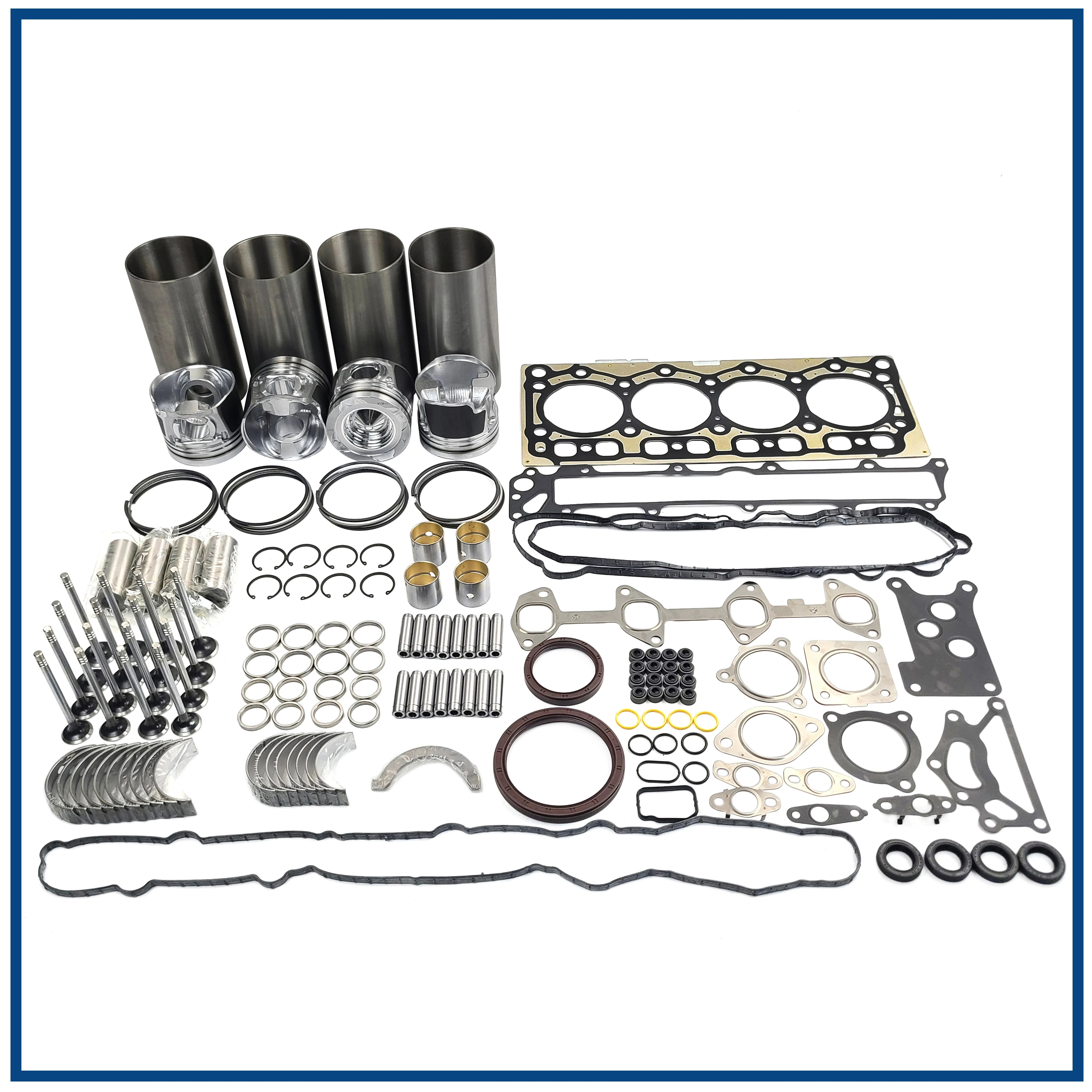 For Isuzu Engine Spare Parts Overhaul Set C240 Cylinder Piston Set Gasket Kit Con Rod Bearing Valve