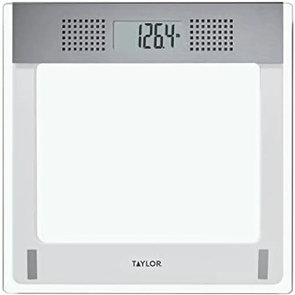 

Multi-Language Digital Bathroom Scale, Glass with Stainless Steel Trim, Measures Up to 440lbs