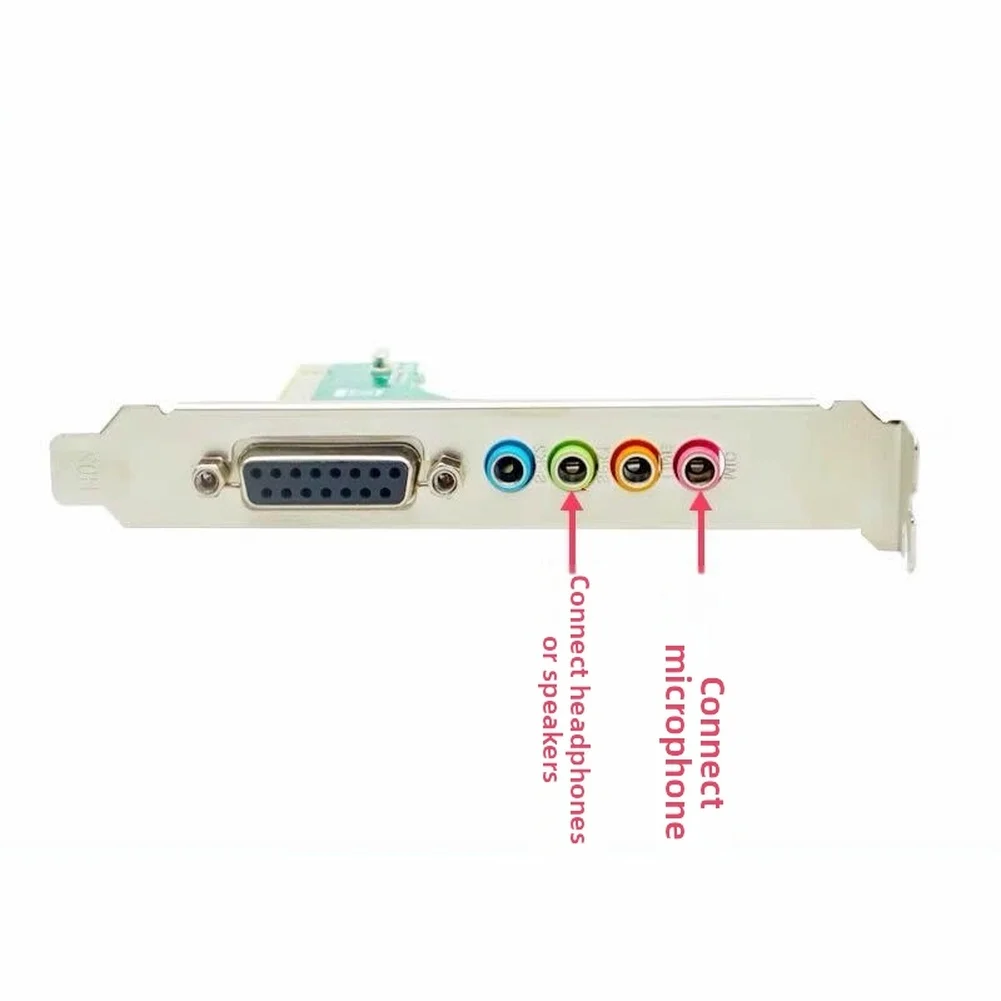 For PCI Interface Sound Card 4.1 Channel with CMIFor 8738 Chip for Desktop Motherboard 98 Win7 Win8 Win10 Compatible