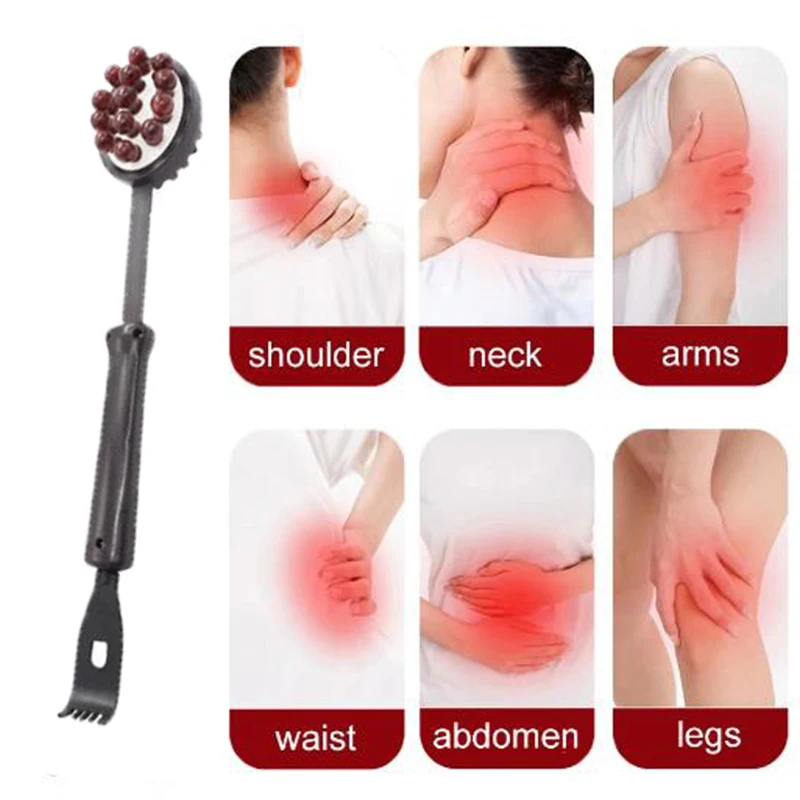 Meridian Body Head Massager Hammer Multifunctional Retractable Double-sided Head Beating Relaxation Stick for Home  Offical Use