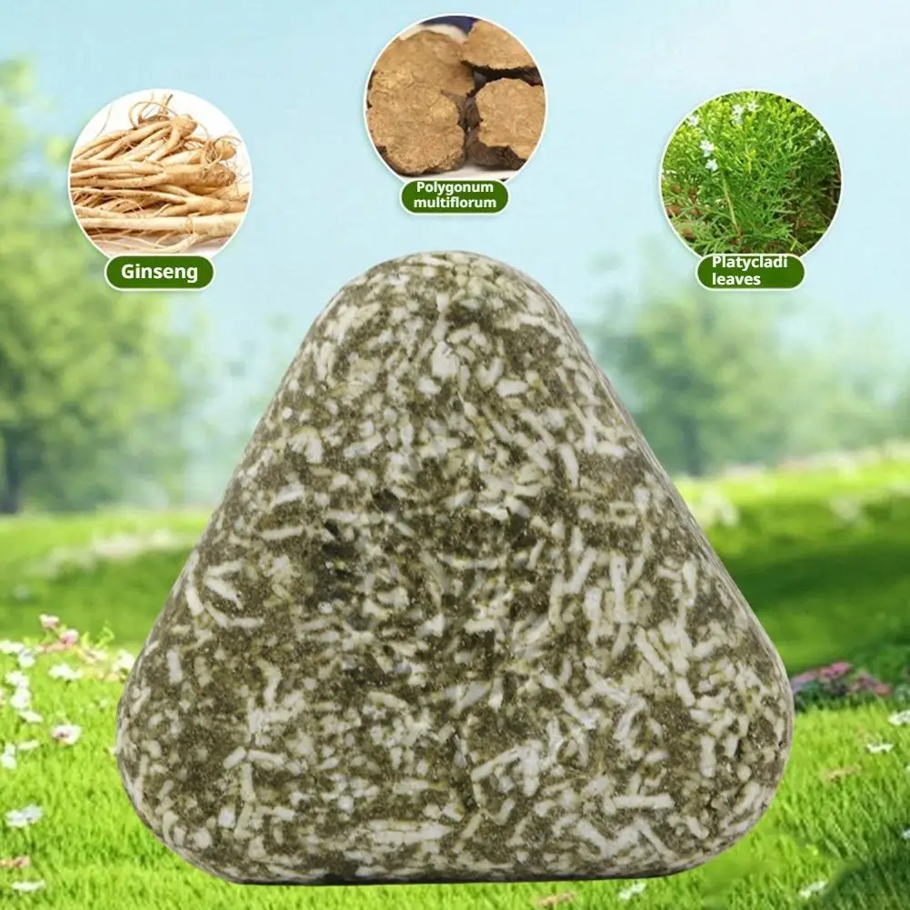 صابون شامبو عشبي من عشب العشب وبلاتيكلاودوس، علاج تساقط الشعر الطبيعي يقوي الجذور والتحكم في الزيت وينظف نمو فروة الرأس #3