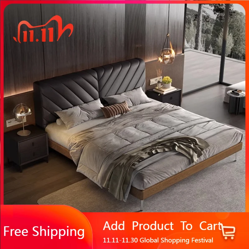 

Красота Двуспальная Кровать Спальня King Size Дизайн Кожаный Замок Роскошная Современная Кровать Спальная Портативная Cama Solteiro Модная Мебель