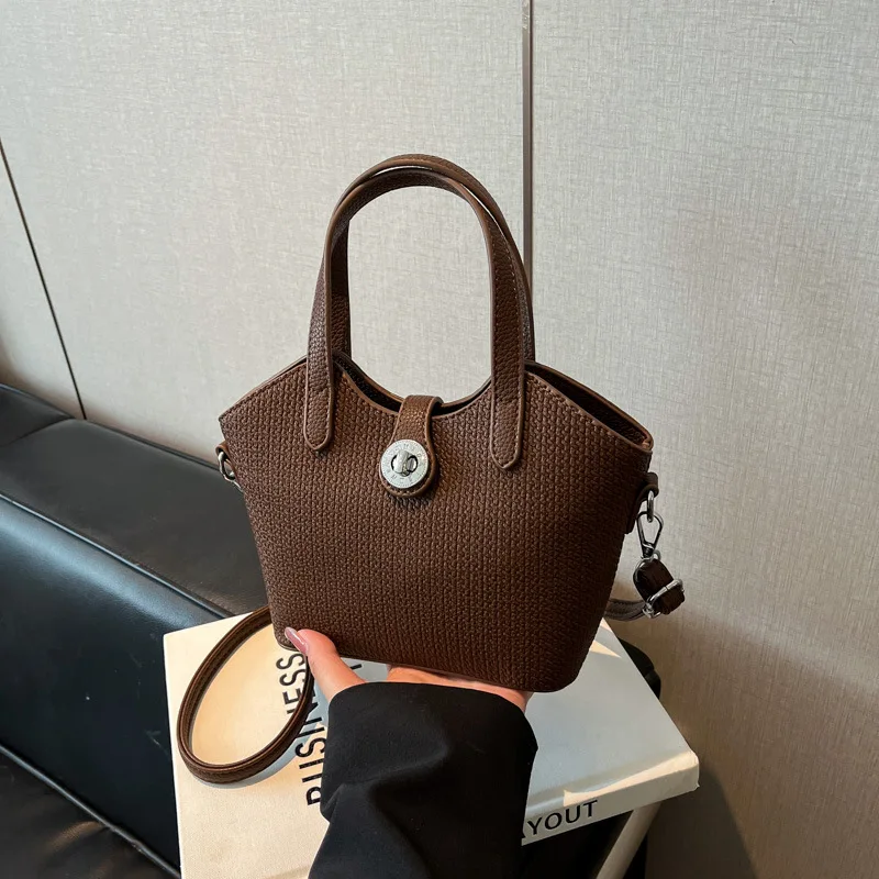 

Винтажная сумка через плечо для женщин, сумки на плечо, большая вместительная сумка-ведро, дизайнерские сумки, универсальный повседневный кошелек и сумки Сумка