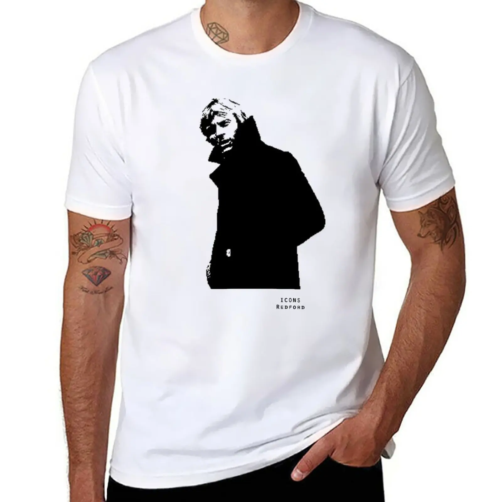 

New Iconic Stars Robert Redford T-Shirt t-shirts man funny t shirt heavy weight t shirts for men