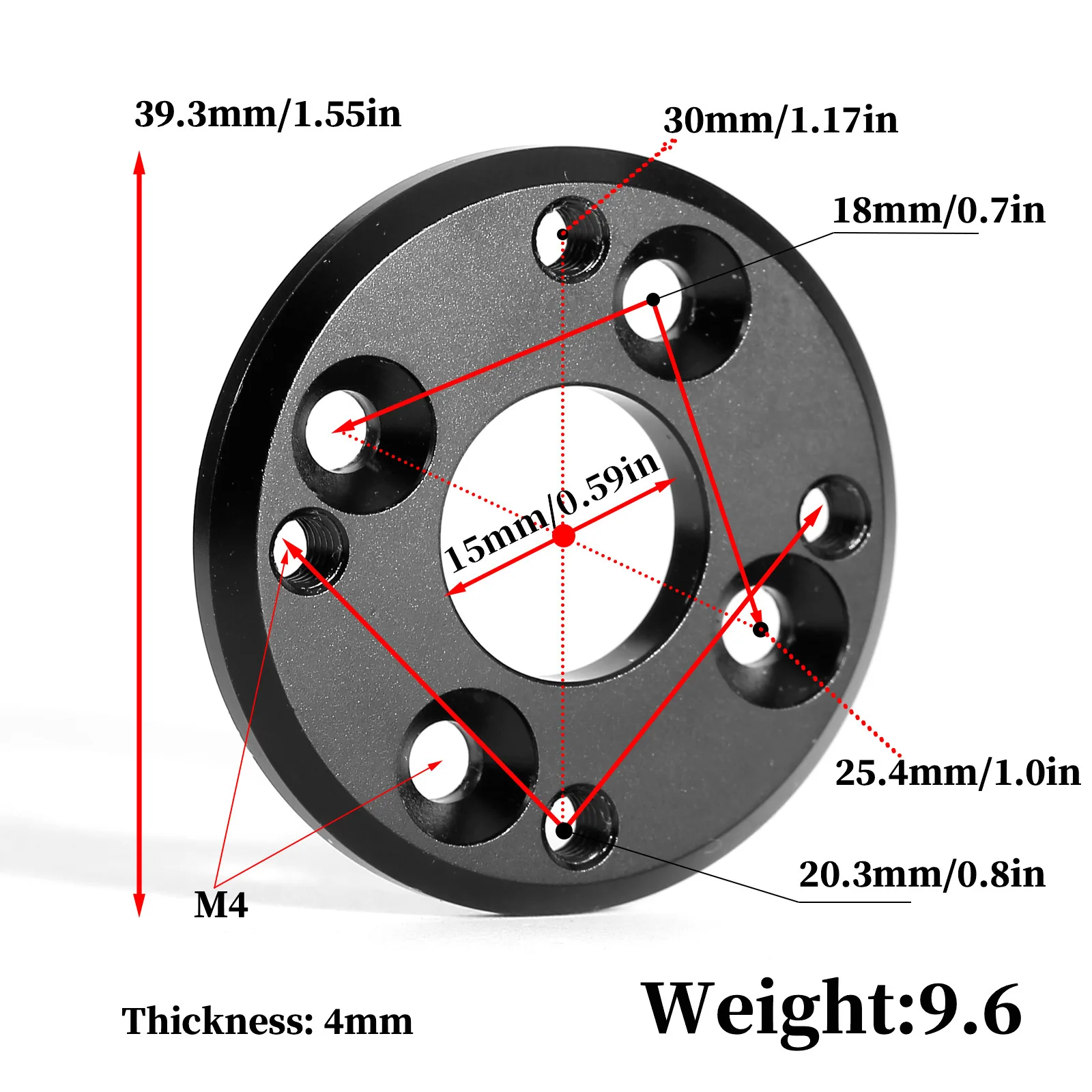 Mount 4274 Motor Conversion SCX6 Adapter 25.4mm to 30mm for Hobbywing AXE 4274 R3 Motor