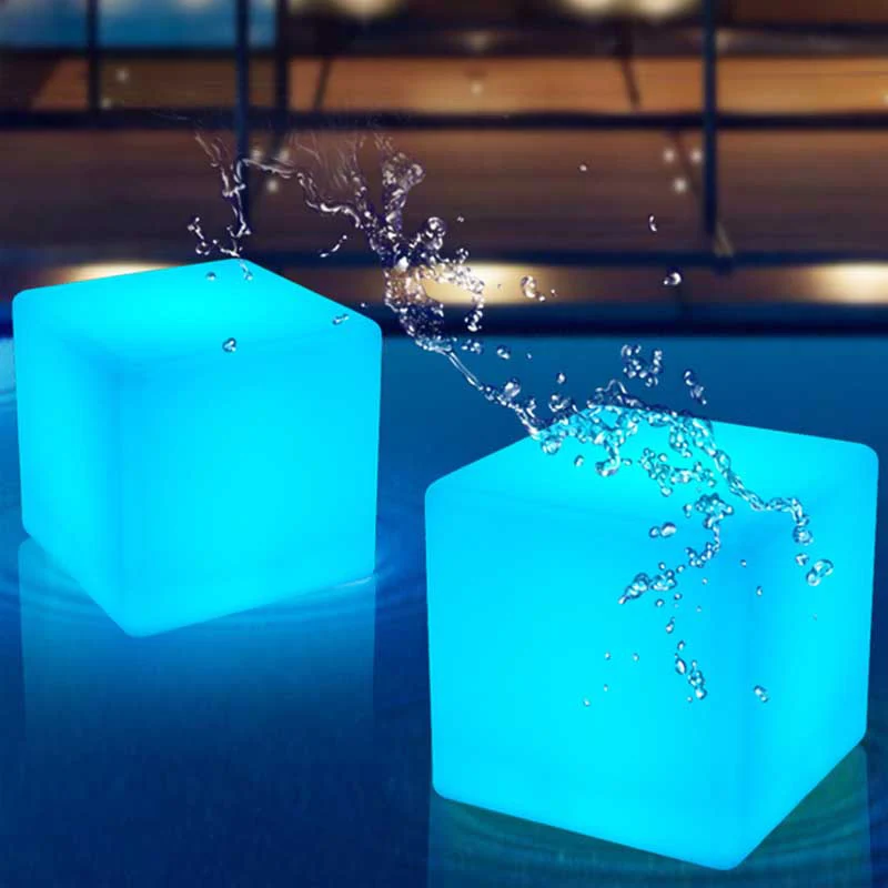 

Rechargeable LED Cube Light LED Furniture Waterproof Garden Glowing Stool Cube Remote Control Chair for Bar Nightclub Home Decor