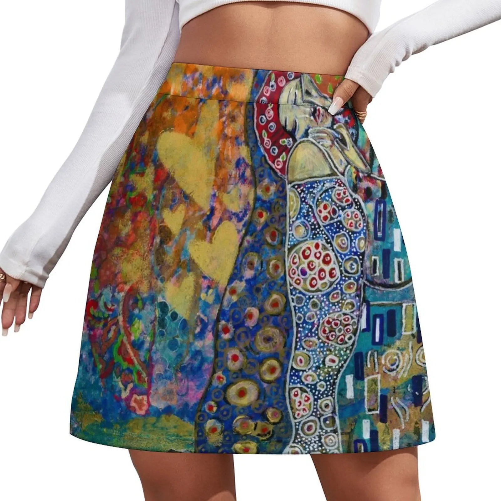 The Lovers - homage to Gustav Klimpt Mini Skirt dresses for prom fairy core Mini Skirt