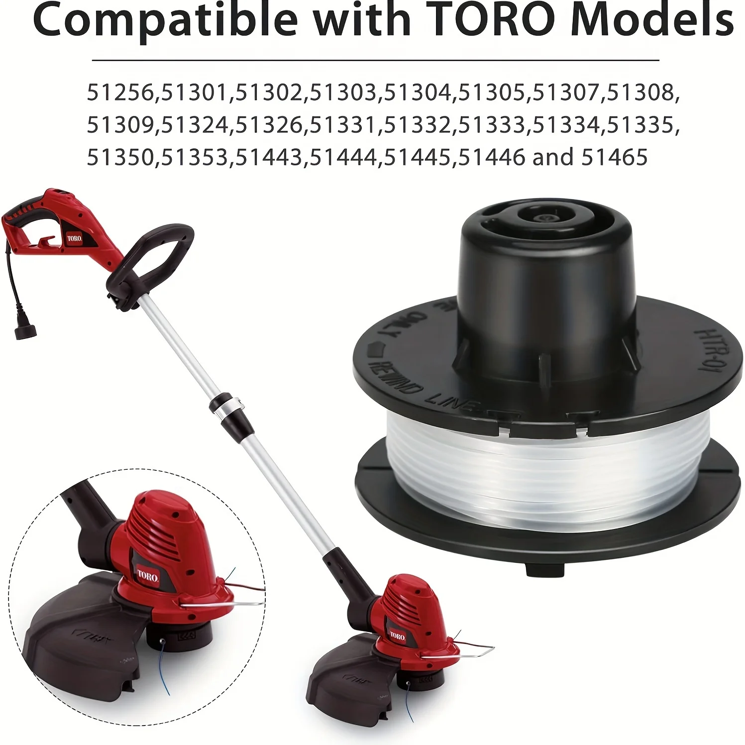 

For Toro 88175 spindles and 73-8200 covers and 73-8220 cutting ropes