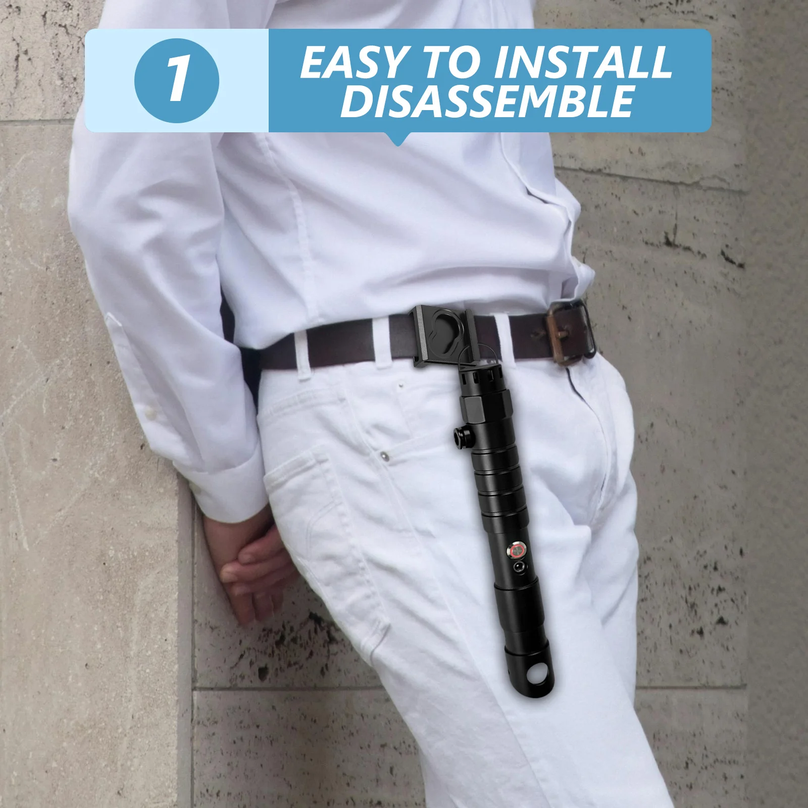 

1pcs Light Up Sword Belt Buckle Metal Waist Clip Lightweight Cosplay Accessory For Party Roleplay Events Sword Handle Design