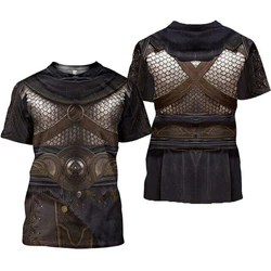 New Armor Shirt Greek Medieval 3D Printed T-shirt Men Fashion Harajuku Summer Tops Men's Clothing Streetwear Loose Tees T Shirt