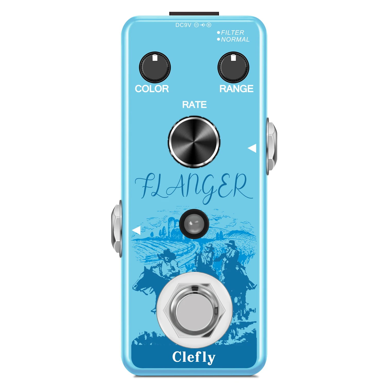 

Clefly LEF-312 Pure Analog Flanger Guitar Effect Pedal with Static Filtering True Bypass Guitar Accessories