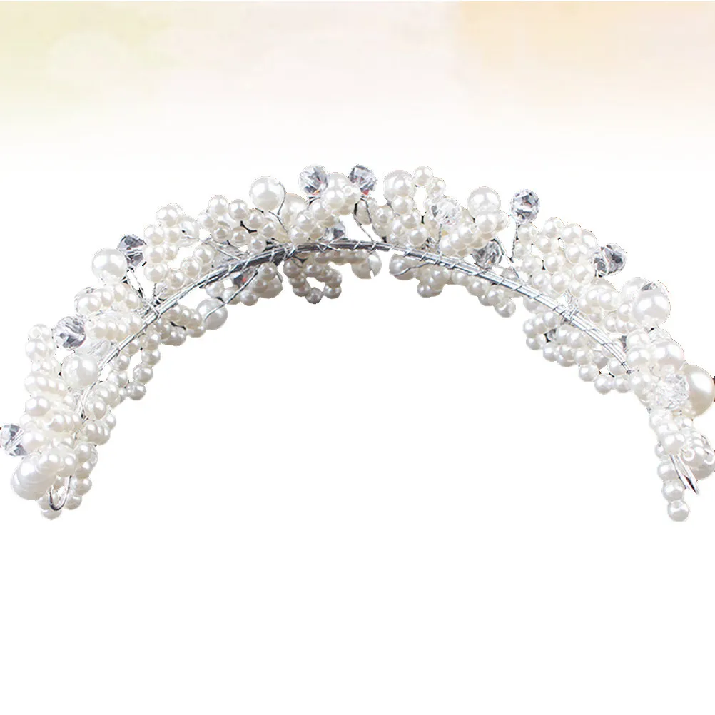 Pearl Headband Wedding Exquisite Bridal Hair Accessory Party Headpiece Lightweight Charming Hair Hoop Wedding Headband