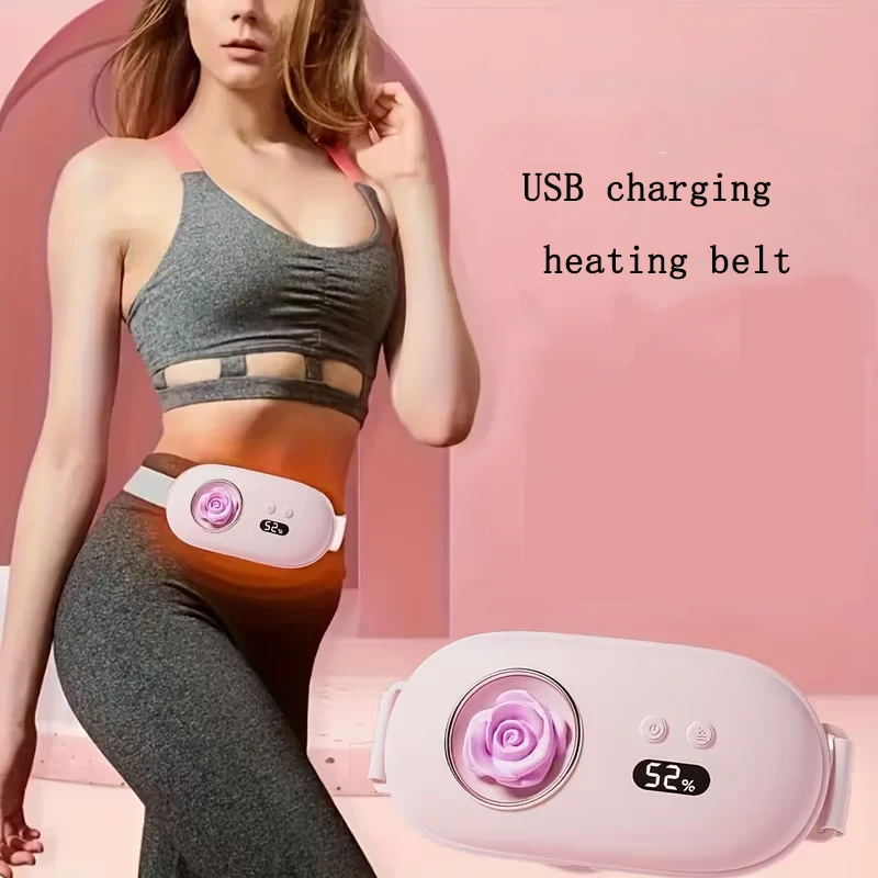 

USB charging portable menstrual heating pad, menstrual abdominal and waist heating massage pad, electric heating waist belt