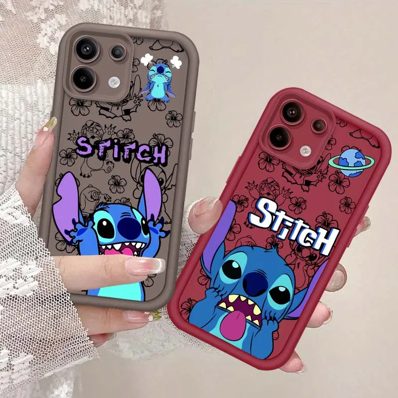 

Disney Cartoon Stitch For Xiaomi Mi Poco X3 X4 X5 X6 M4 M5 M5s M6 F4 F5 F6 Pro GT Plus 5G Eye Ladder Cover