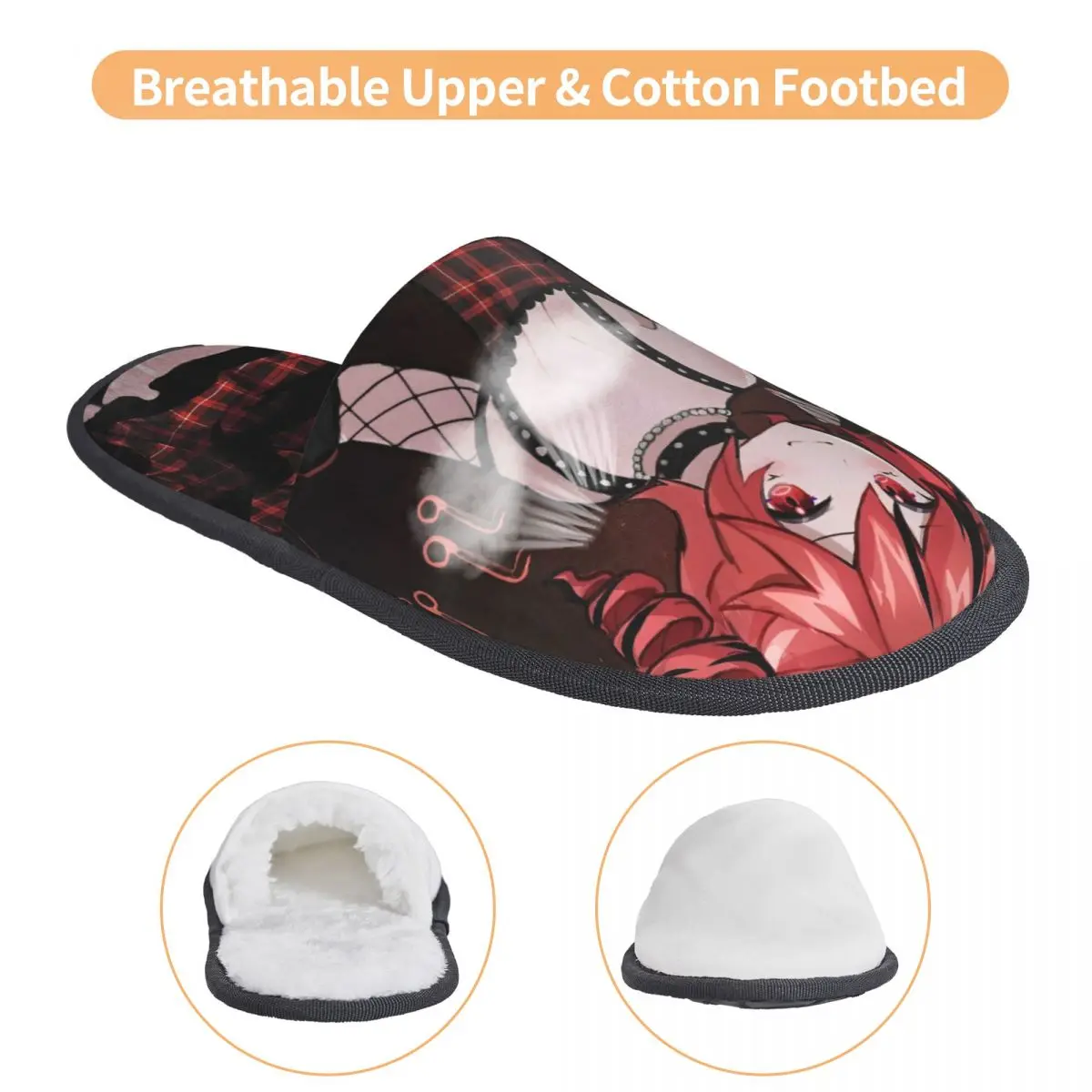 Kasane Teto J Pop Vocaloid Girl شباشب شتوية قطيفة داخلية J Pop شرائح رغوة الذاكرة الناعمة المضادة للانزلاق