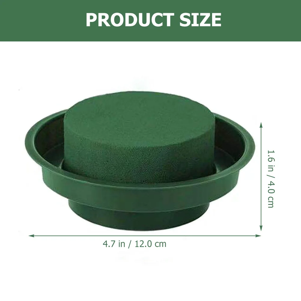 

5Pcs Round Floral Blocks Flower Mud Bowl Practical Floral Arrangement Supplies Fresh Artificial Flowers Holder Home Wedding