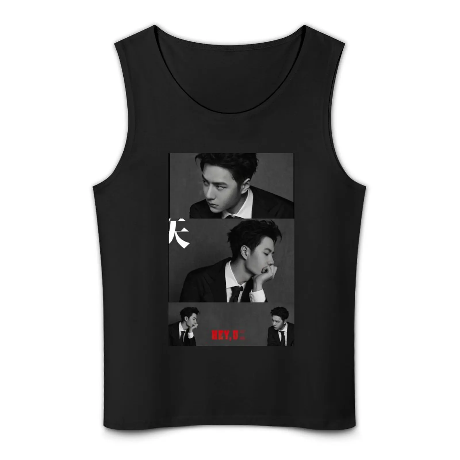 Wang Yibo Tank Top Men's gym t-shirt T-shirt man summer 2025