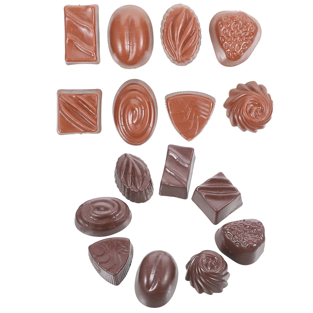16 Pcs Chocolate Bar Maker Simulation Bulk Toys Multi-function Model Fake Display