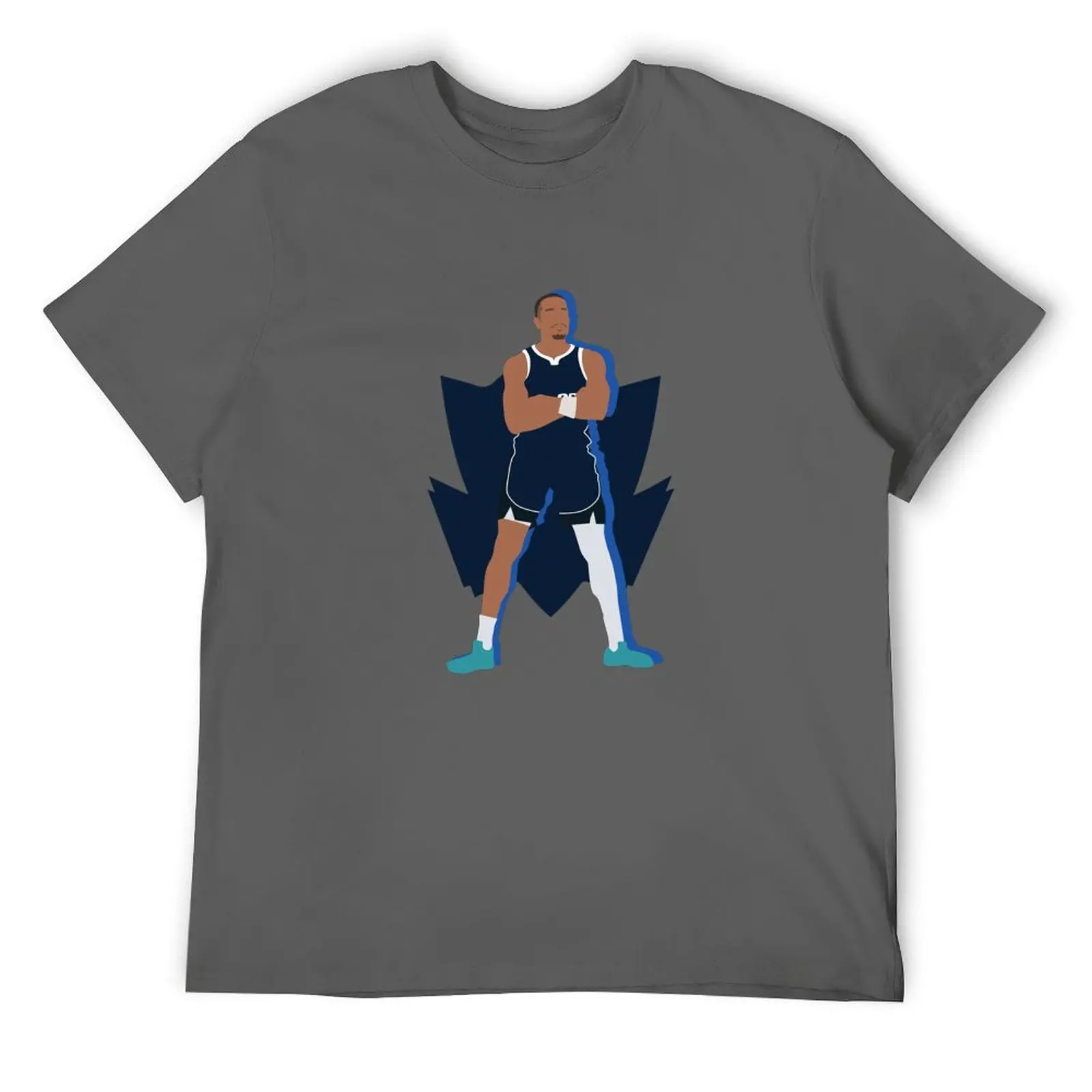 PJ Washington Iconic Pose Dallas Mavericks Collage T-Shirt quick-drying cotton graphic tees big and tall t shirts for men