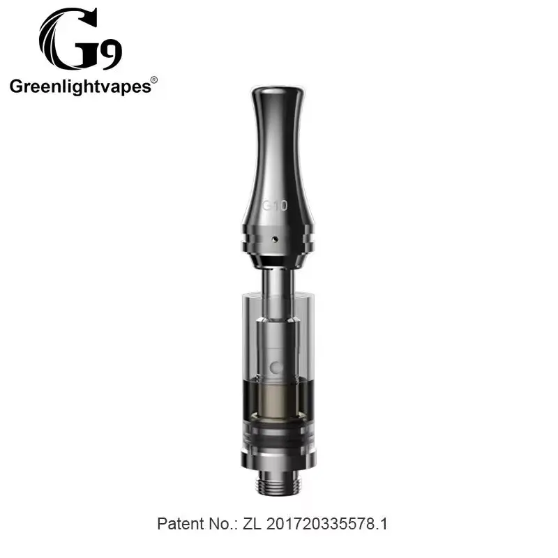 Greenlightvapes 1.0ml Empty Cartridges Disposible Carts Preheat Battery Atomizer Ceramic Heat Element Tank Vape Thick Oil Vapor