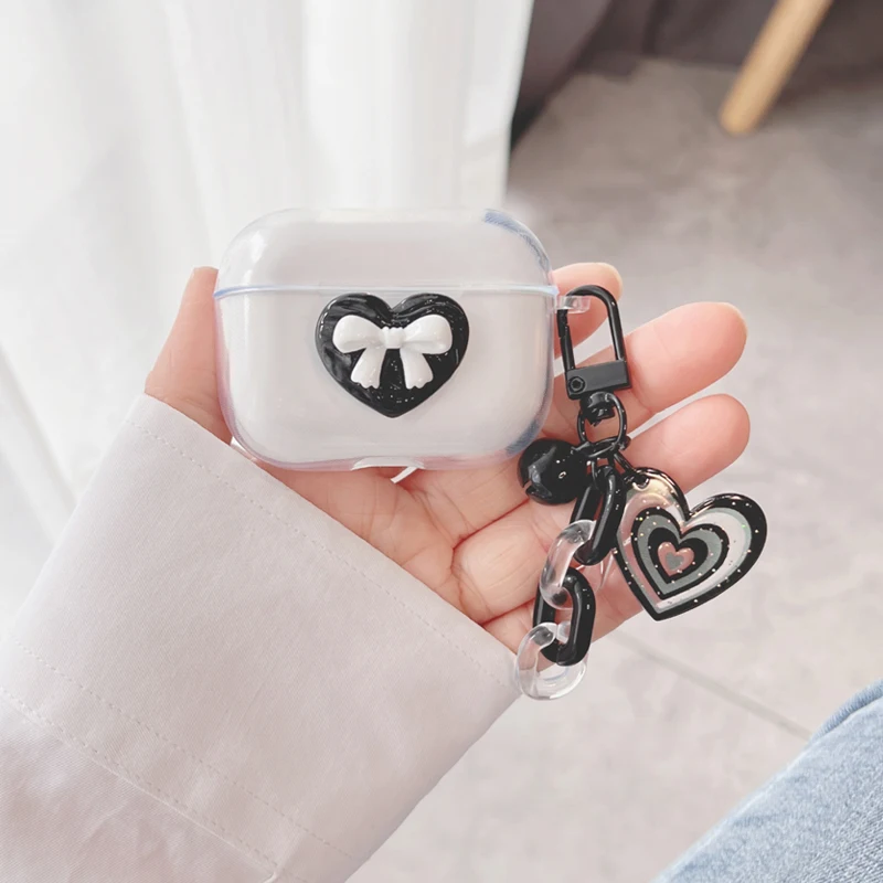 cartoon Earphone case For QCY Crossky C30/C30S T20 HT03 HT07 T17 T8/T8s/T8pro Case soft Silicone clear Cover