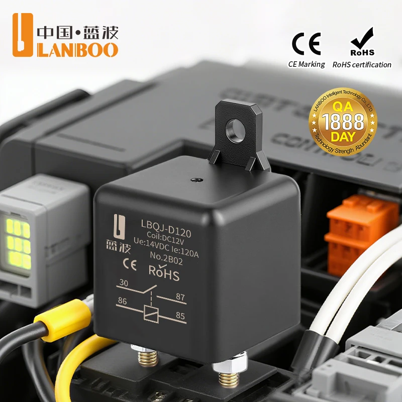 LANBOO 12V 24V 120A 150A 200A 250A High Current Starting Relay suitable for heavy trucks and buses