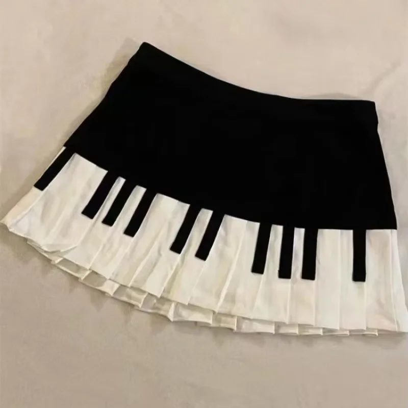 Japanese Spice Girls Punk Style Y2k Goth Skirt Short Pleated Fairycore Short Mujer Faldas Slim Panelled Lovely New Skirts