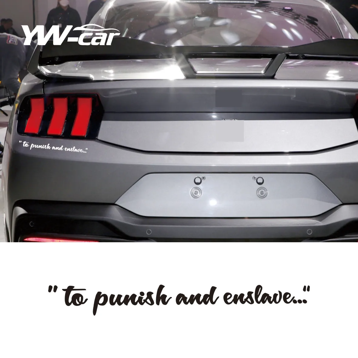 

For 2x Punish and Enslave Funny Barricade Transformers JDM Car Vinyl Sticker Decal