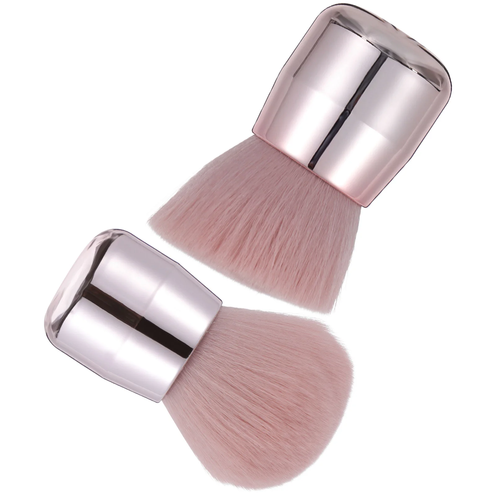 2 Pcs Mushroom Head Stucco Blush Brush Powder Foundation Loose Face Artificial Fiber Man