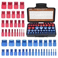 Thread Checker Gauge Set Nut Bolt Thread Identifier 52PCS/44PCS Metric & Inch Screw Pitch Gauge for Car Bike Repair Tools