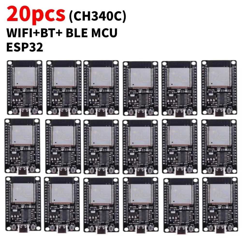 NONE ESP32 32D-Entwicklungsboard TYPE-C Micro USB WiFi + Bluetooth Extrem geringer Stromverbrauch SPI Flash 32 Mbit Wireless-Modul 6